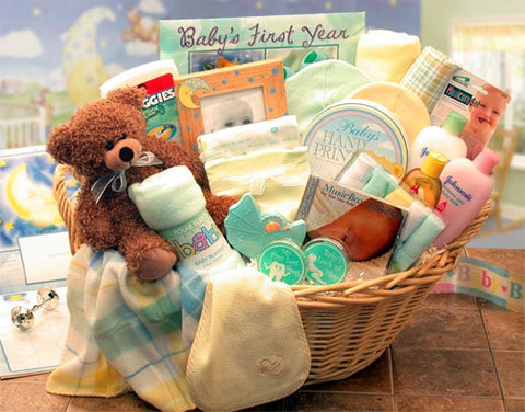 Deluxe Welcome Home Precious Baby Basket (LG)