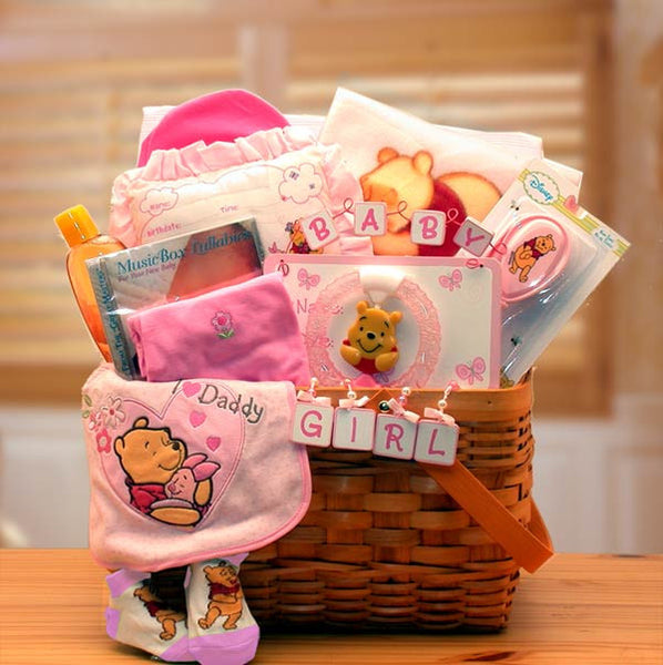 Winnie The Pooh New Baby Basket