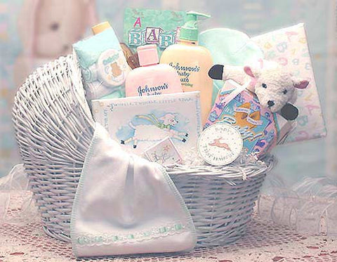 Welcome Baby Bassinet New Baby Basket (Med)