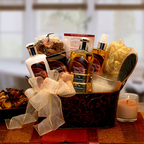 Caramel & Crme Bliss Spa Gift Basket