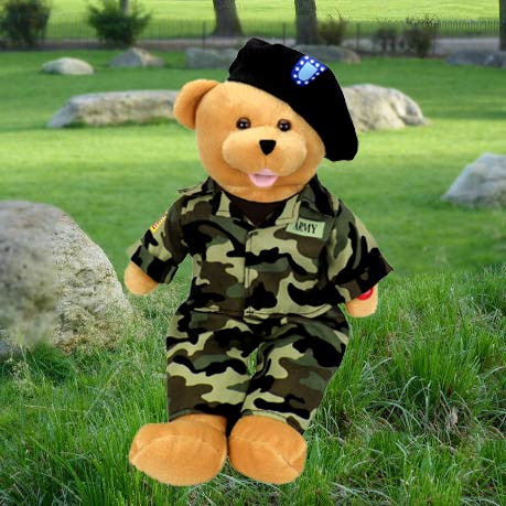 American Hero Army Bear -  The Army Goes Rolling Along